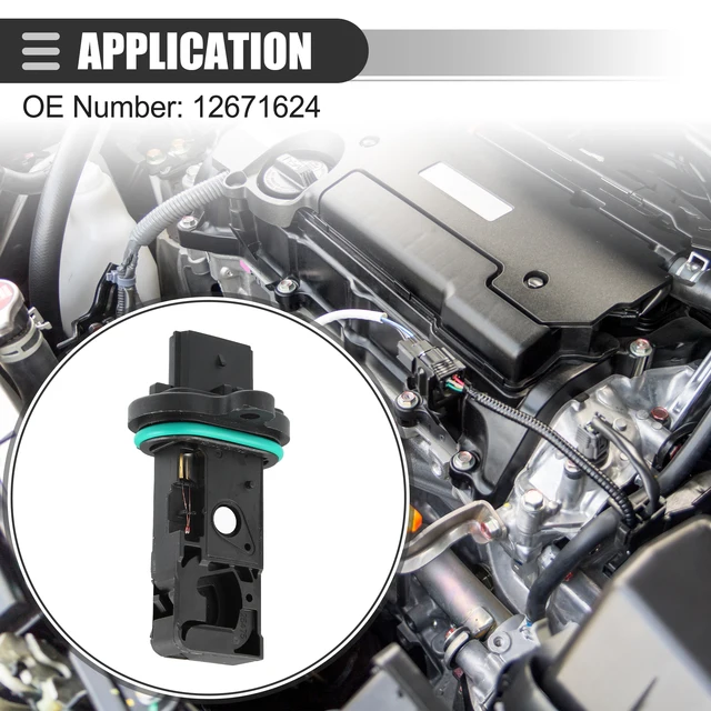 12671624 Mass Air Flow Sensor MAF Replacement For Chevy Cruze 1.4L 1.6L 1.8L, Buick Encore, Sonic, Trax - Also Fits 0280218419, 13505433