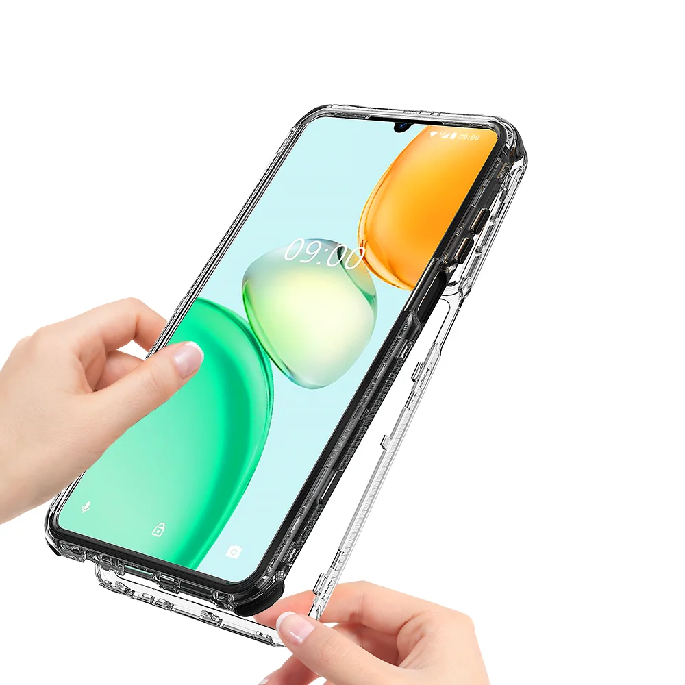 Multicolor Hybrid Shockproof Phone Case with Airbag Corners