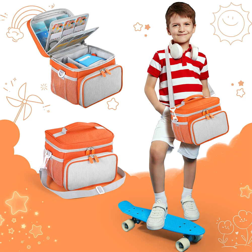 Carrying Case for Yoto Player (3rd Gen.) Travel Storage Bag with Shoulder Strap Travel Case Organizer Bag for Audio Player