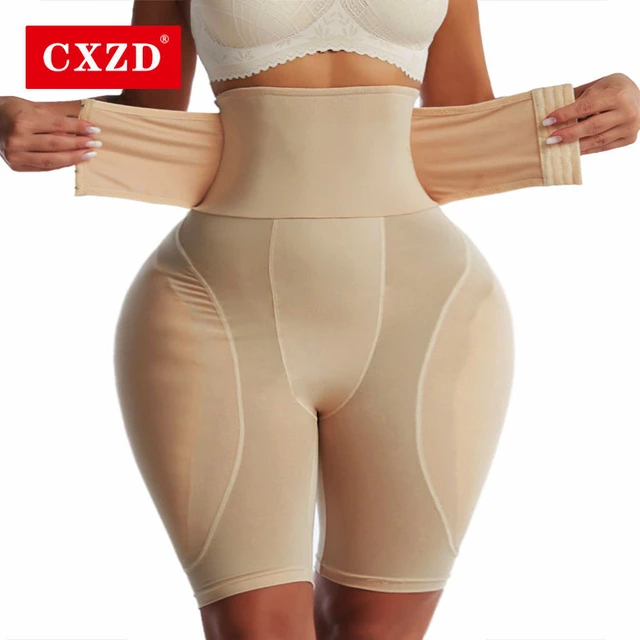 CXZD Women Postpartum Body Shaper Underwear High Waist Hip Padded Panty  Thigh Slimmer Sexy Butt Lifter Fake Ass Panties - AliExpress