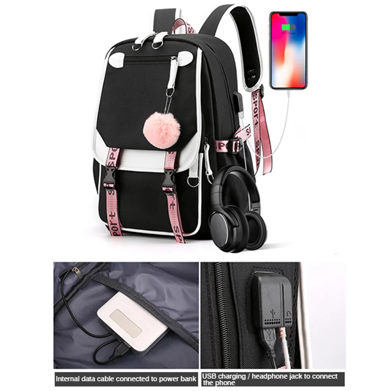 xrbanime Spy x Family Backpack Anime Outdoor Casual Schoolbag