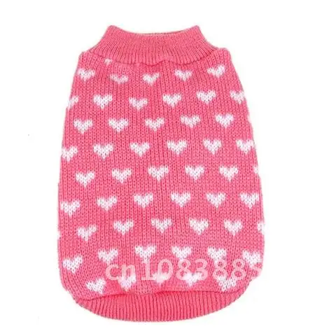 개 고양이 겨울 따뜻한 고양이 스웨터 의류, 치와와 요키 퍼그 니트 강아지 복장, 애완 동물 풀오버 의류