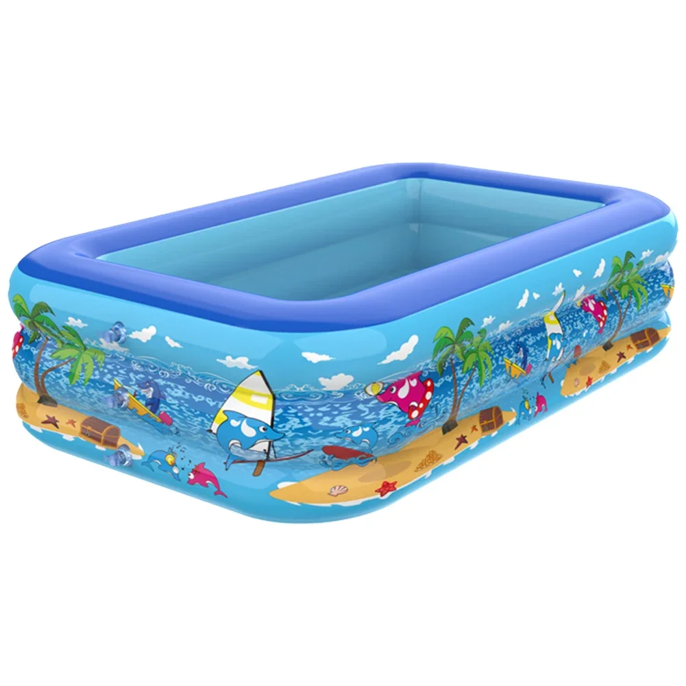 Inflatable Swimming Pool Indoor Outdoor PVC Swimming Pool Cartoon Pattern Thickening for Toddler Kids inflatable swimming pool