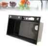 Smart Kitchen Sink Thickened Large Capacity Washbasin Stainless Steel Digital Display Kitchen Sink Brushed  for Kitchen 3