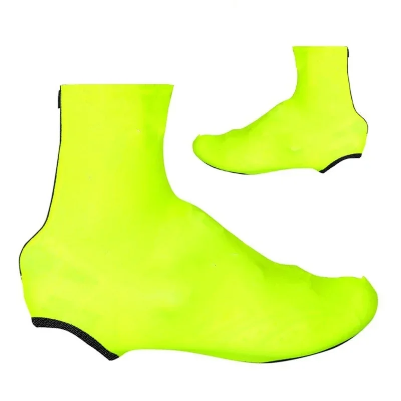 FLUO YELLOW SUMMER Cycling Shoe Cover Sneaker Overshoes Lycra Road Bicycle Bike MTB Cycling Shoe Cover Size S-3XL bicycle shoe covers