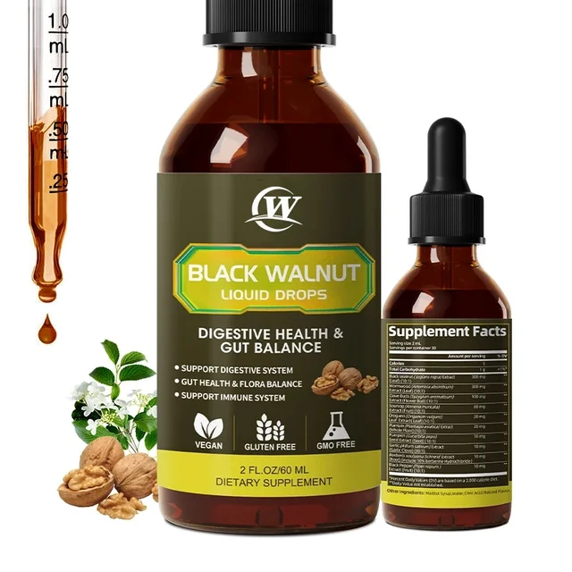 Organic Black Walnut Drop with Wormwood & Clove