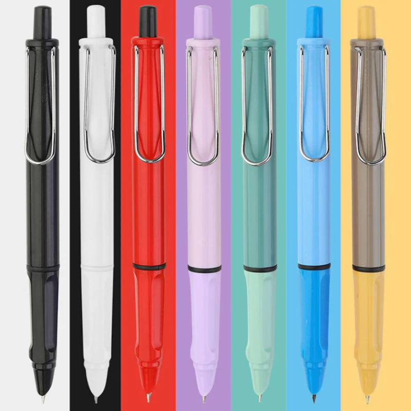 

0.38mm Fountain Pen Press Type Ink Pen Retractable Nib Stationery Office School Writing Supplies