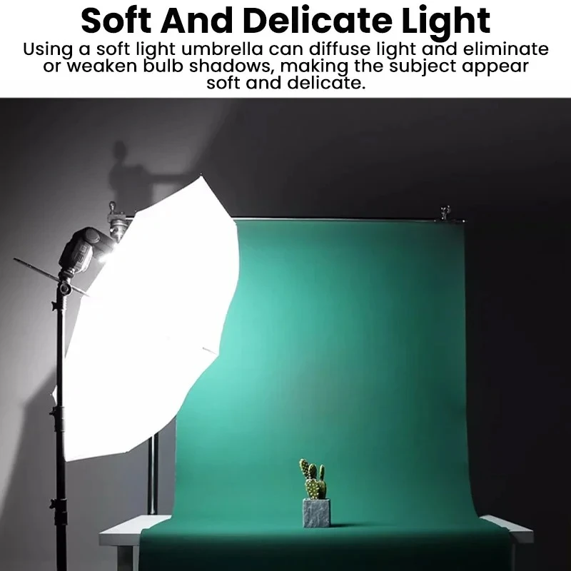 33인치 83cm 사진 스튜디오 우산 사진 촬영 비디오 소프트 라이트 화이트 반사 우산 스탠드 없음 3가지 색상