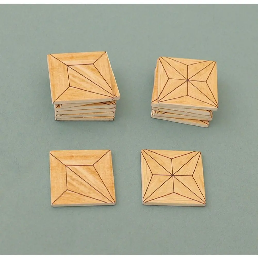 Wooden Dollhouse Floor Boards Multicolor 1:12 Scale