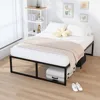 18 Inch Full Size Bed Frame Heavy Duty Metal Platform No Box Spring Needed, Easy Assembly Noise Free, Full Size Bed Frame 1