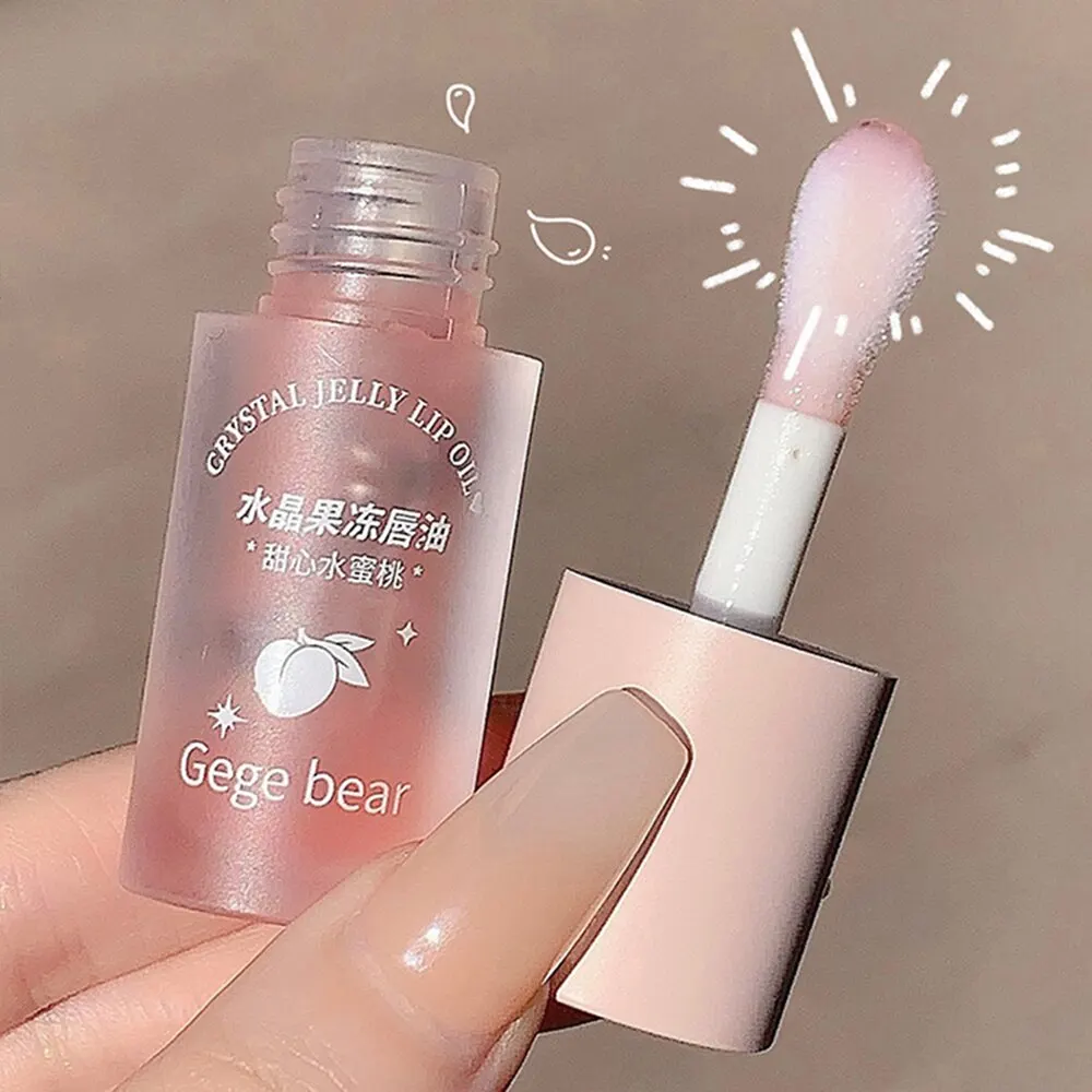 Gege Bear Crystal Jelly Fruit Lip Oil Peach Grape Avacado Hydrating Moisturizing Nourishing And Lightening Lips Line 3