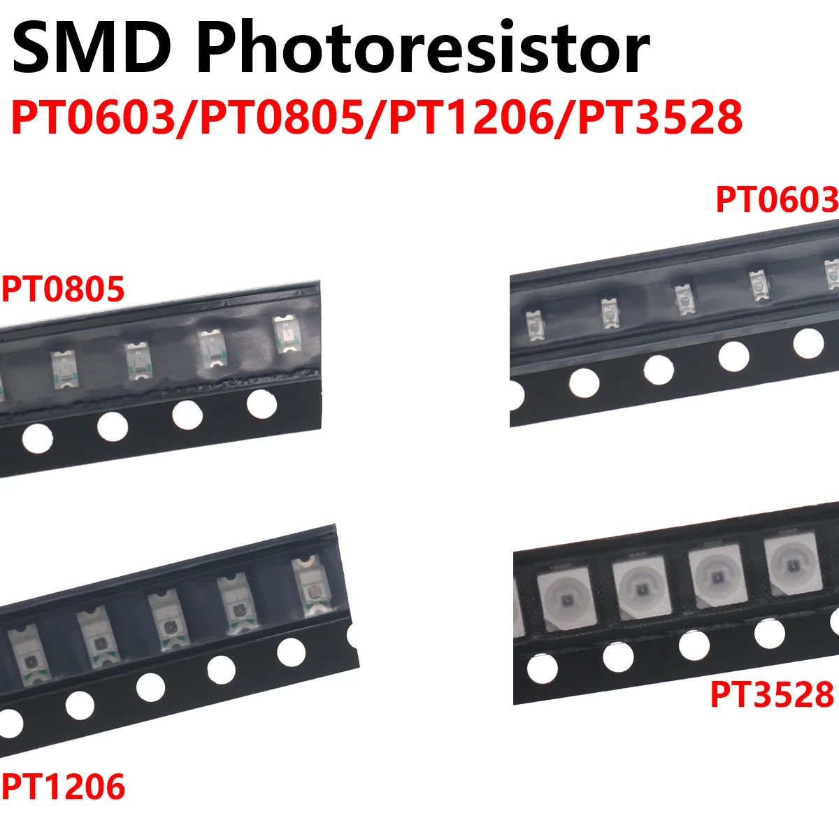 SMD Photoresist PT0603 PT0805 PT1206 PT3528 Sensor EnvironmentFriendly Triode 100pcs
