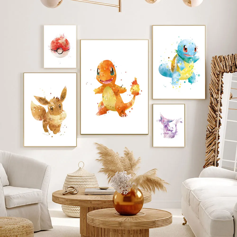 AB Pokemon Anime All Figure Peripherals Art Diamond Painting Pikachu Kits  Eeveelutions Picture Wall Decor Gifts For Kids Room - AliExpress