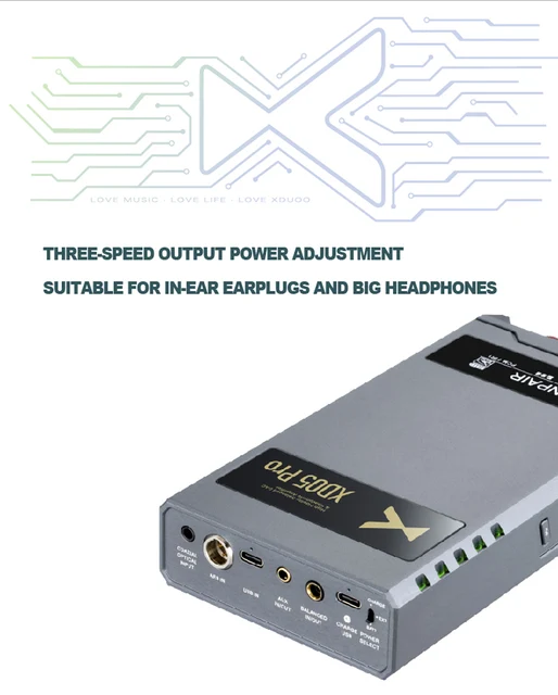 XDUOO XD05 Pro Portable Full Balanced ES9039SPRO DAC Headphone 