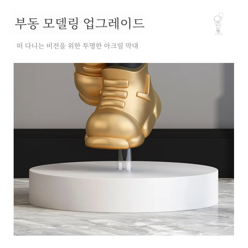 대형 우주 비행사 거실 장식 우주복 그림 램프 홈 장식 럭셔리 Tv 캐비닛 장식 장식품 이동 선물