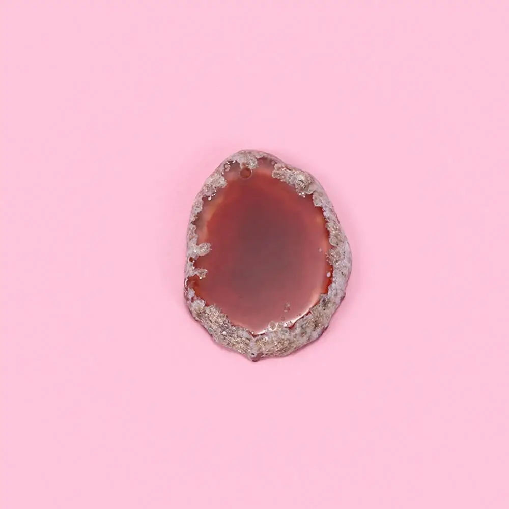 Natürliche Achat Geode Brasilien Heilung Reiki Stein Schmuck Zubehör Quarz Anhänger Hause Dekoration DIY – Detail 6