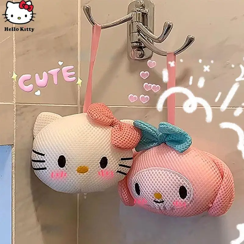 

Sanrio Hello Kitty My Melody Cute Bathing Ball Flower Cartoon Kawaii Anime Figure Rubbing and Foaming Bath Product for Girl Gift