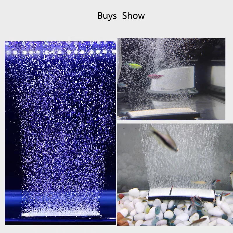 High Quality 10cm Nano Air Pump Sand Stone Aquarium Oxygen Pump Fresh Air Stone Nano Bubble Bar Aquarium Fish Tank Aerator Pump 3