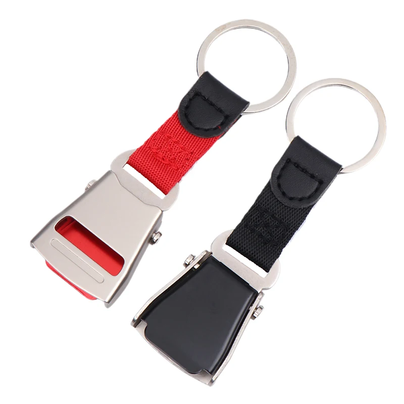1PC Mini Safety Seatbelt Plane Buckle Keychain Strap Key Chain For Flight Keyes Airplane Airline Small Aviation Gifts Seat Belt airplane keychain