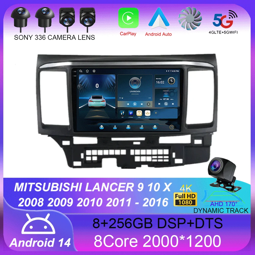 9Inch Android Car Stereo for MITSUBISHI LANCER 9 10 X 2008-2011