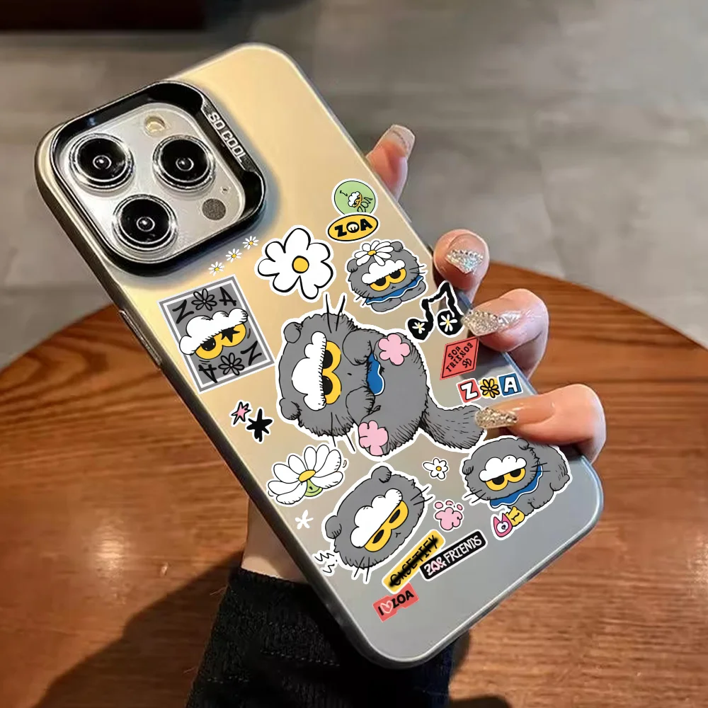 Kawaii Fashion TPU Silver Laser Soft Phone Case