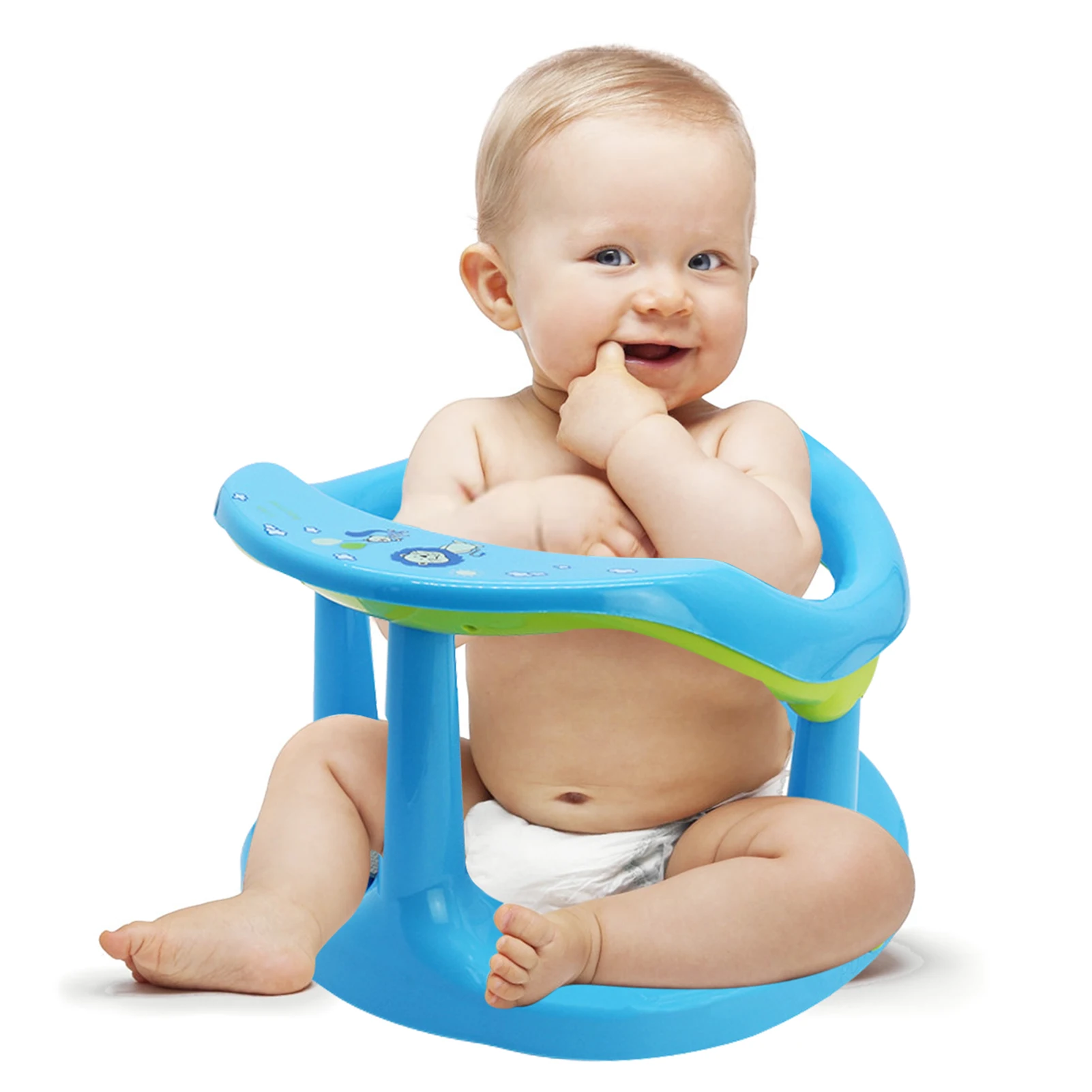 Baby Tub Seat Bathtub Pad Mat Chair With Suction Cup Safety Anti Slip Newborn Infant Baby Care Children Bathing Seat Washing Toy 6 18 months baby safety seat base bath seat newborn plastic tub bath frame can sit non slip bath boarding baby chair