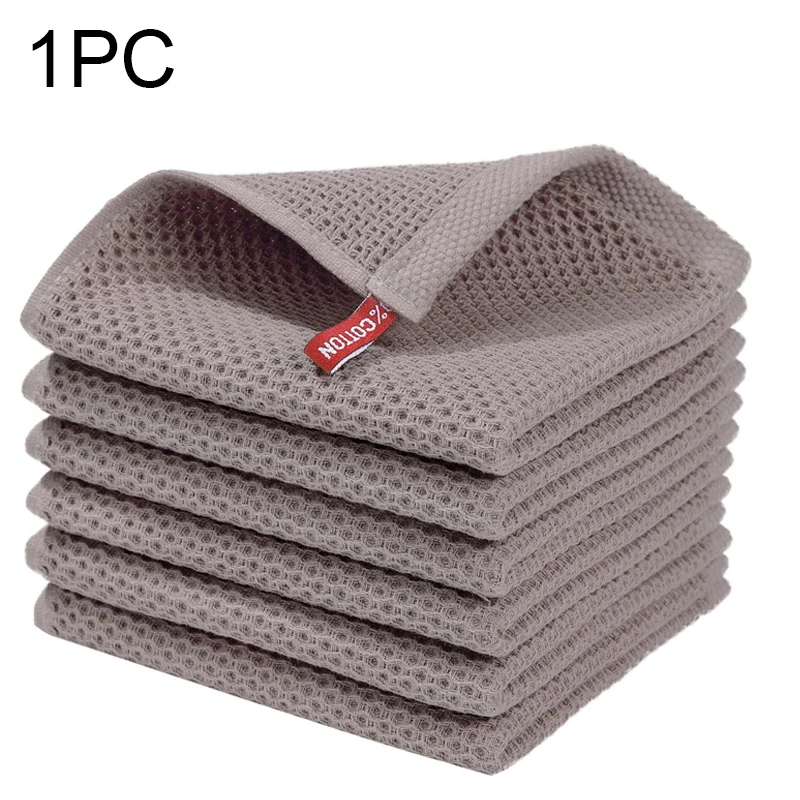 thumbnail image 1 of Toalla de algodón, paño de cocina suave y absorbente, toalla de panal, toalla transpirable para lavar la cara, paño de limpieza para el hogar, paño de lavado, 1 of 5