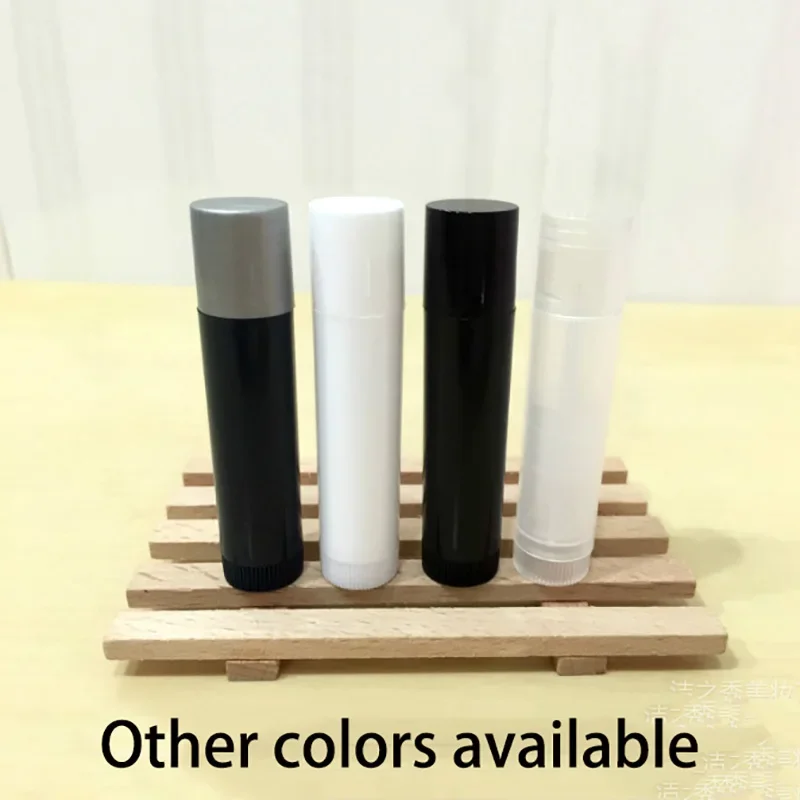 

Empty 5ml Plastic Lipstick Tube Container Cosmetic Handmade Lip Balm Packaging Bottles Free Shipping