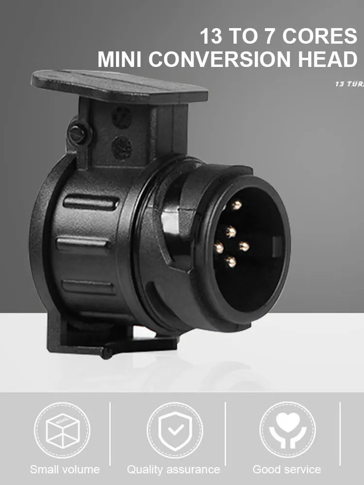 13 To 7 Pin RV Connector Durable Trailer Connector Waterproof Towing Connection Adapter for Towing Truck for Touring Car Trailer trailer plug adapter trailer socket trailer plug socket trailer plug towing adapter towing adaptor