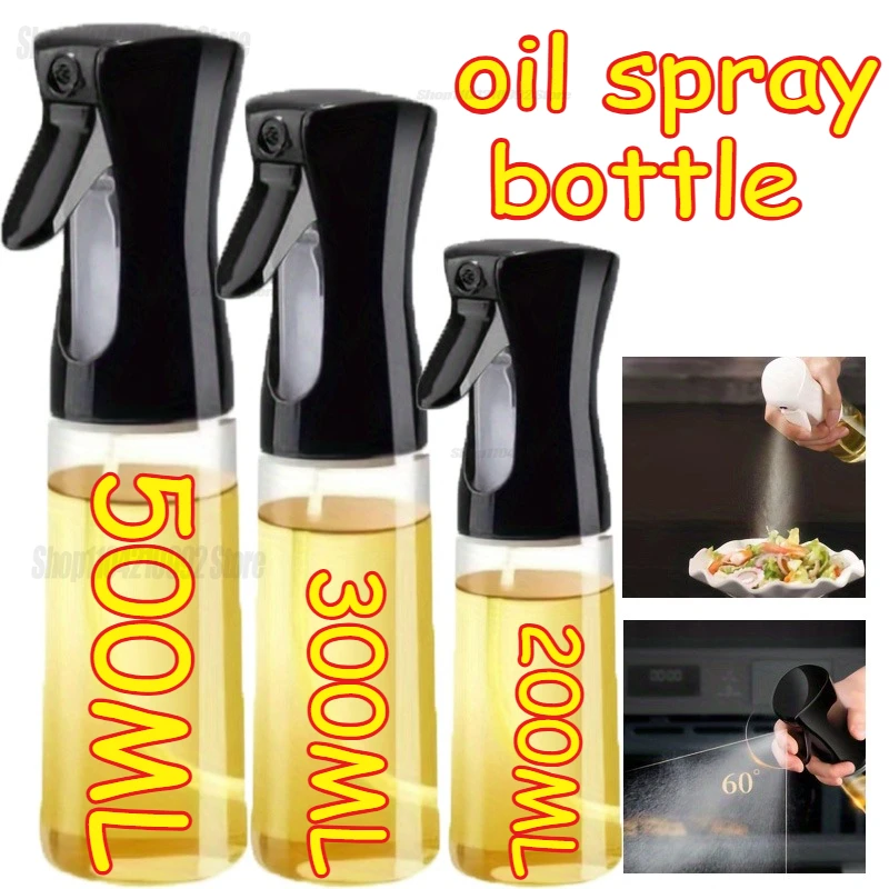 200/300/500ml Oil Spray for Kitchen Oil Nebulizer Dispenser Spray Oil Sprayer Airfryer BBQ Camping Olive OilDiffuser Cooking 1