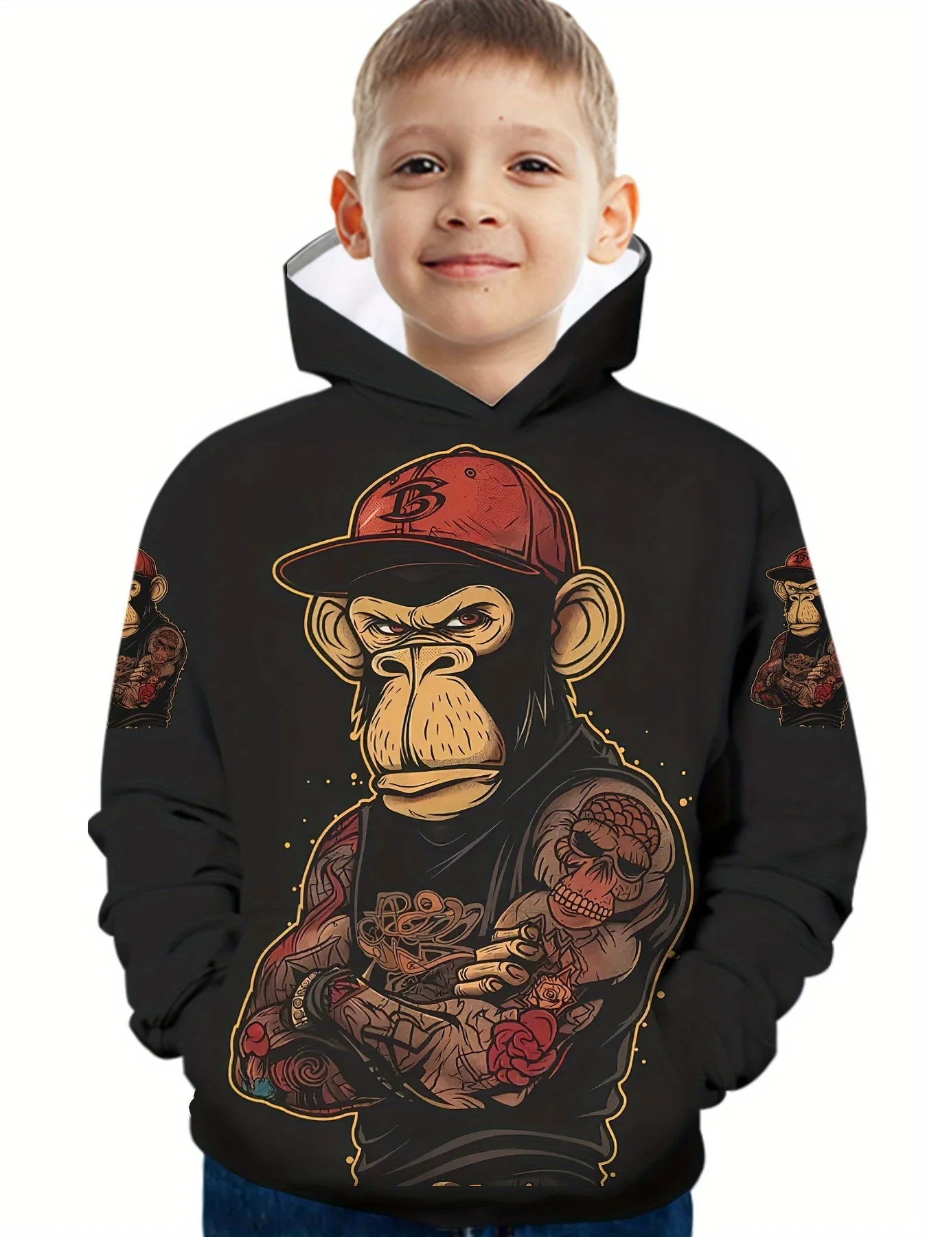 Boys Dinosaur Hoodie Sweatshirt 6