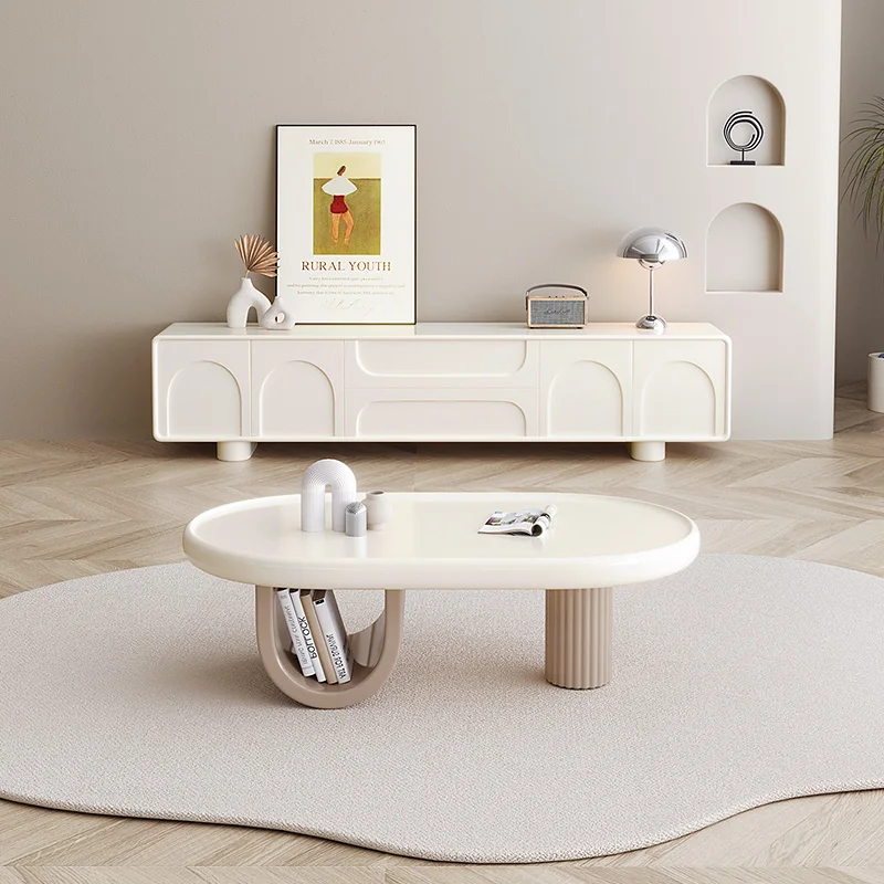 

TV Stand Combination Simple Modern Tea Table Cream Style Coffee Table Desk