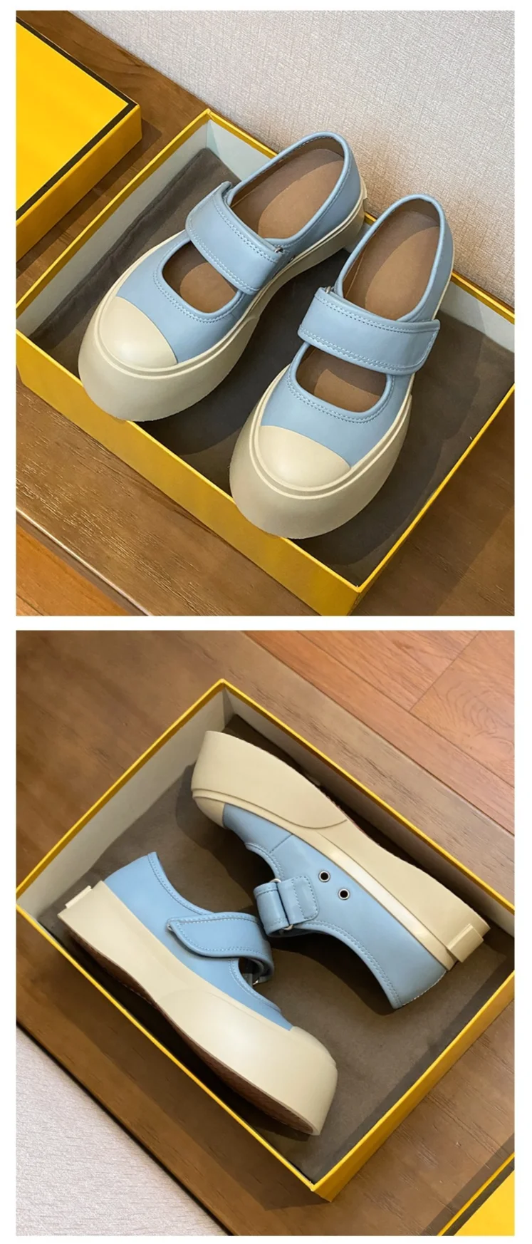 Le stesse scarpe francesi brutte di Zhao Ruth, Mary 2023, con fondo spesso, piccole scarpe bianche con testa grande, singole_voghion.com