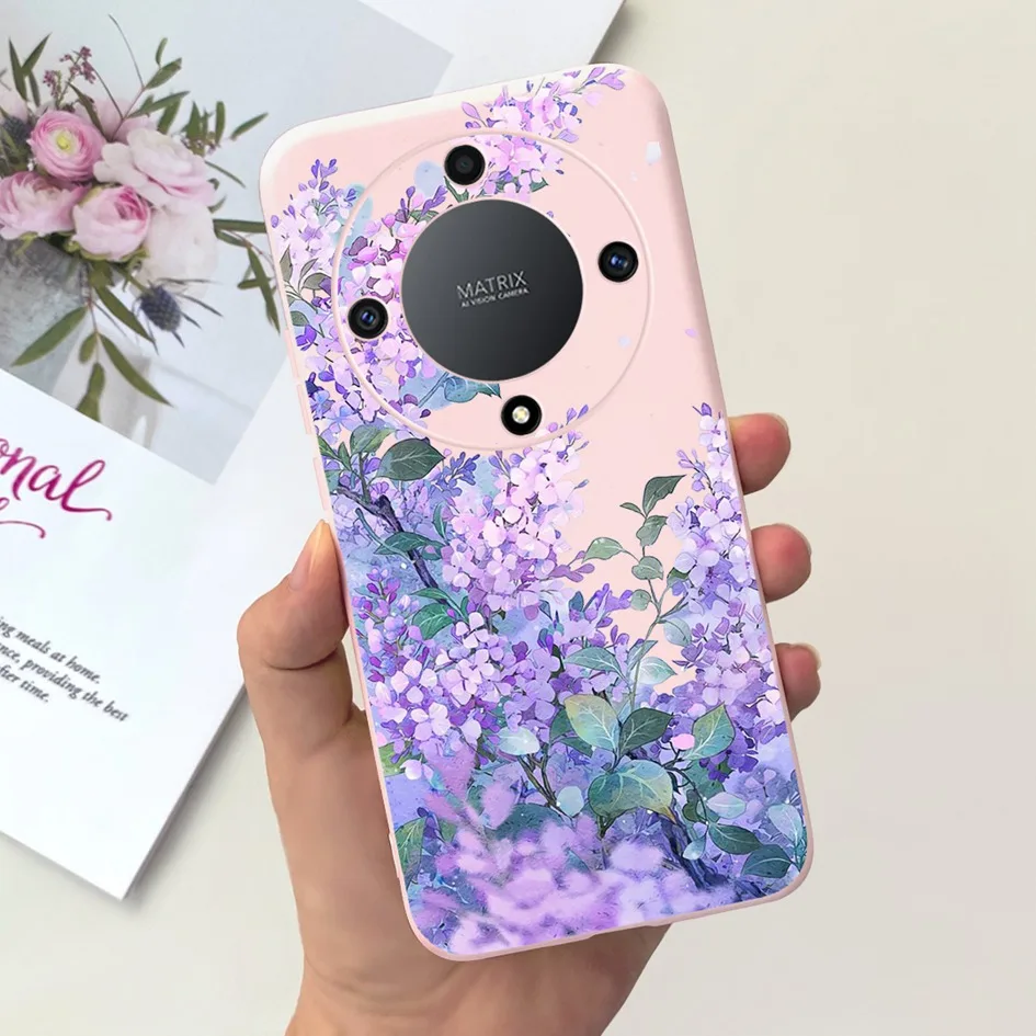 Lovely Cartoon Flower Slim Soft Silicone Phone Case Cover