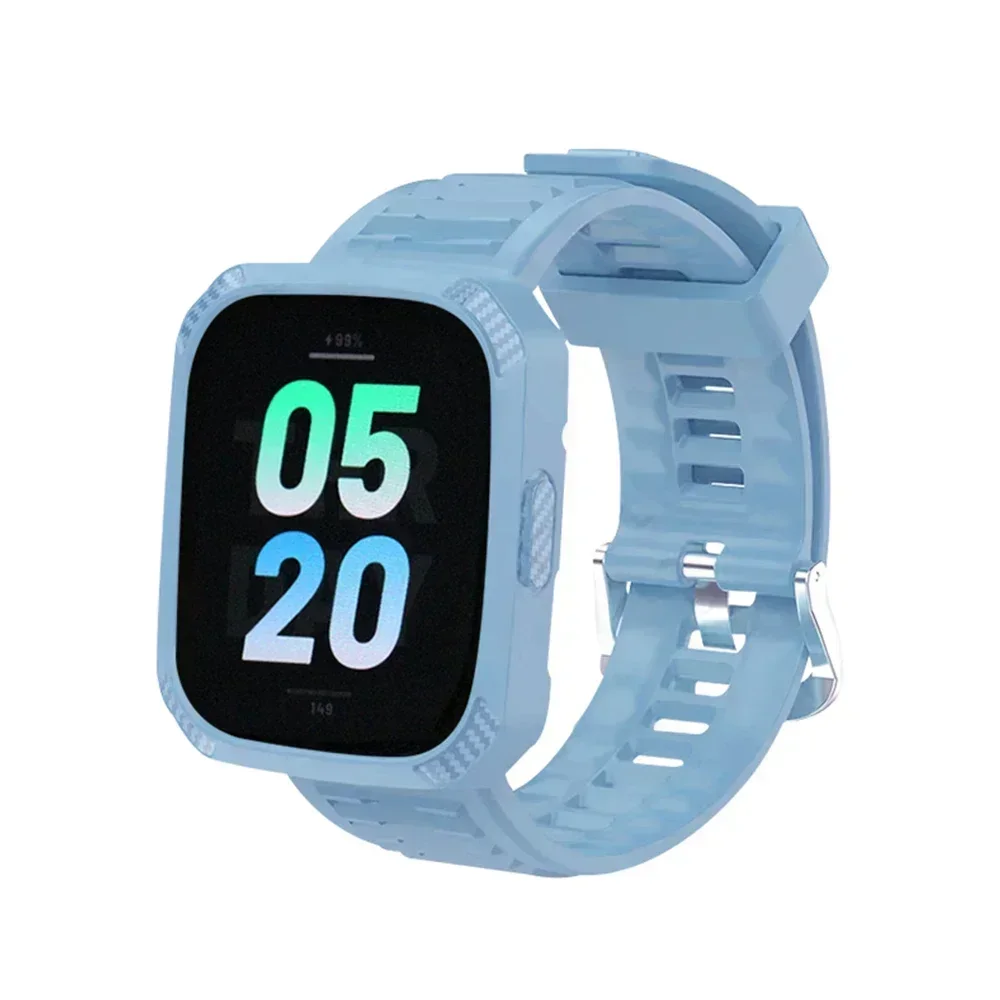Silicone Protective Case & Strap for Smartwatch - Sport Band & Cover Combo
