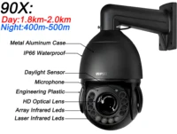 Tracking automatique infrarouge du métal du laser 8mp 4K 90X zoom optique 360 °   Caméra dôme de surveillance IP Audio ONVIF 5G 2.4GHz WIFI PTZ 5
