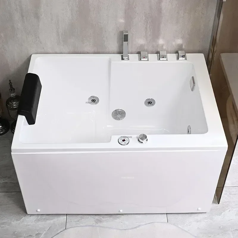 Constant Temperature Design Surfing Massage Bathtub Modern Household Bathtub Small Apartment Big Space Acrylic Soak In Jacuzzi