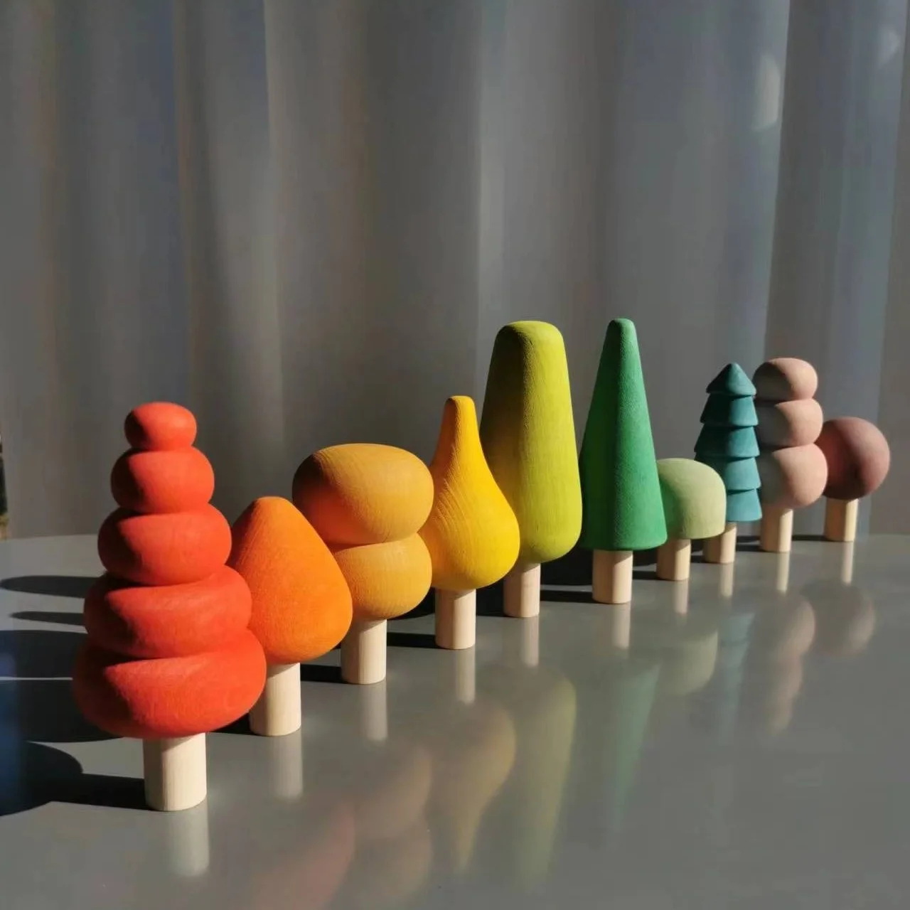 Kids Wooden Stacking Blocks Toys