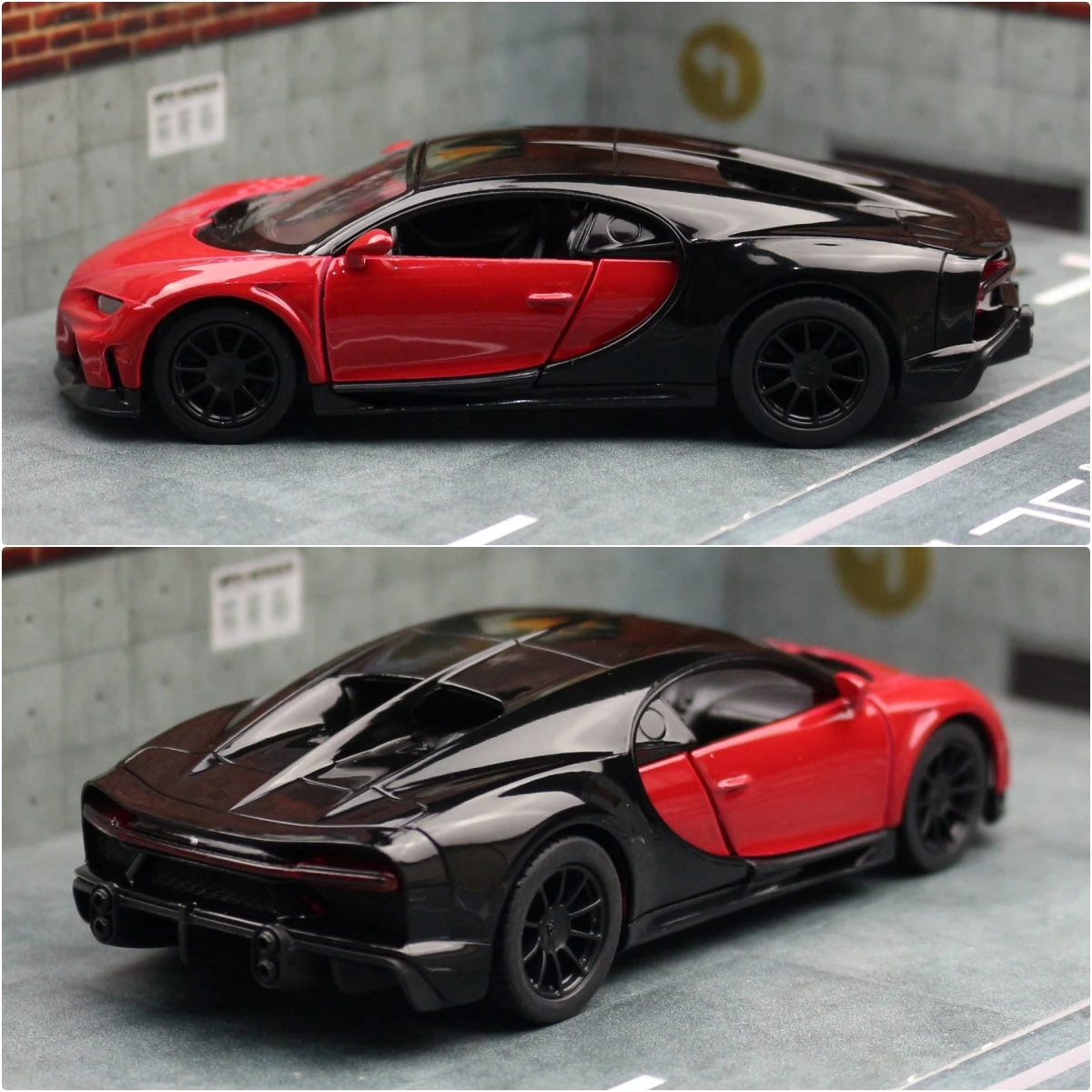 KiNSMART Toy Car Model 1/38 Bugatti Chiron Super Sport Racing Alloy Diecast Miniature Vehicle Collection Gift For Children Boy 3