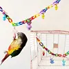 12pcs Pack Bird Toy Cage Bird Accessories Wood Parrot Toys Bird Toy Swing Suspension Bridge Ball Cage Bells Pet Supplies Set 5