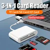 3 In 1 Card Reader Type-C Lightning to SD TF CF Memory Card Adapter For PC Laptop iPhone Memory CardReader Plug and Play SD Card 1