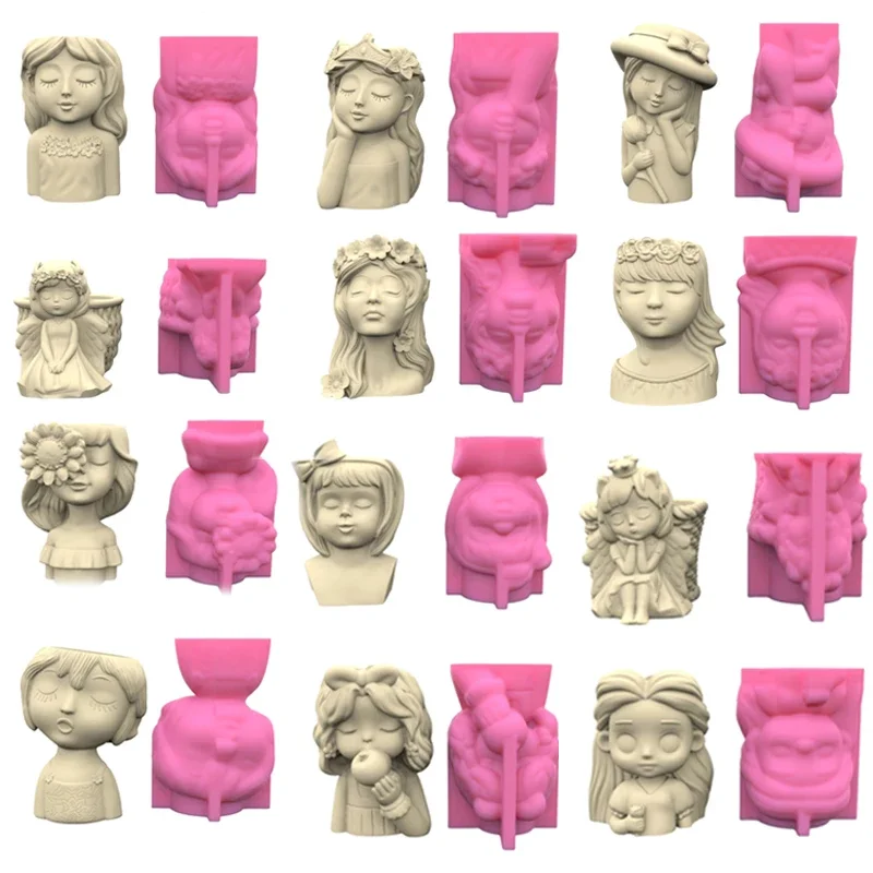 Pen Holder Flower Pot Silicone Mold silicone mold For DIY Decoration