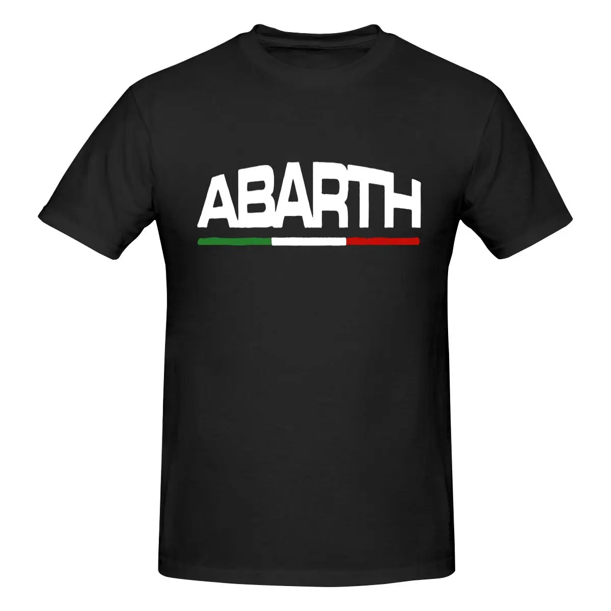 Abarth Car Rally Logo Fiat New Men'S Pure Cotton Wash T-Shirt Manica Corta Summer Neck Casual Fashion Loose Top