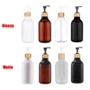 White Hand Soap and Dish Soap Dispenser with Pump Soap Bottle for Farmhouse Kitchen Counter Bathroom Decor Organization 500ml 5