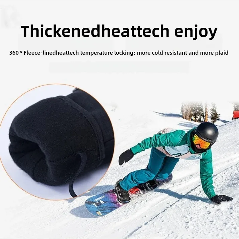 Winter Skiing Waterproof Single Board Warm Connected Finger Gloves Are Convenient and Practical Outdoor Products Protect Hands