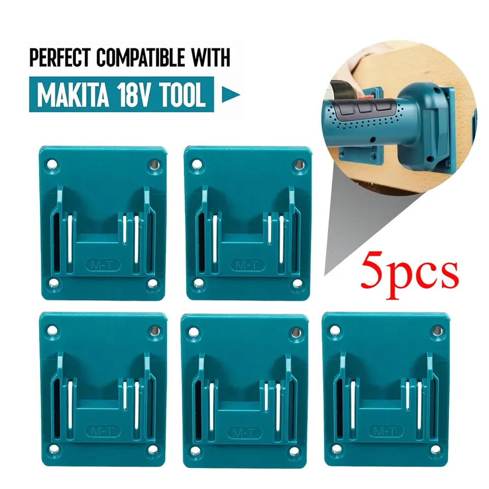 5 Packs Tool Holder Dock Mount for Makita 18V Li-ion Drill Tools Holder, Hanger