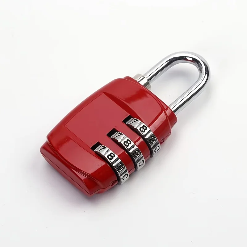 Mini Combination Locks 3 Digit Portable Travel Padlock Locker Code Lock Gym Backpack Padlock Safe