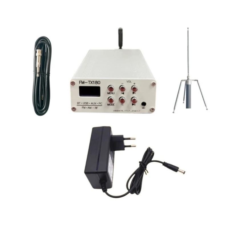 M5TD 2000M 무선 FM 송신기 시스템 시네마 이벤트용 드라이브용 USB ..