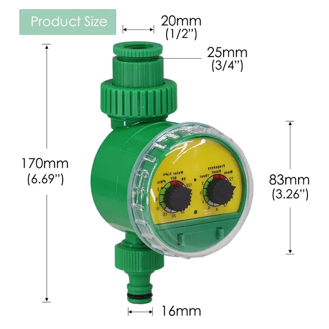 Garden Watering Timer Plant Irrigation Mechanical Controller Automatic Programmable Valve Home Indoor Outdoor Drip System Tool 4