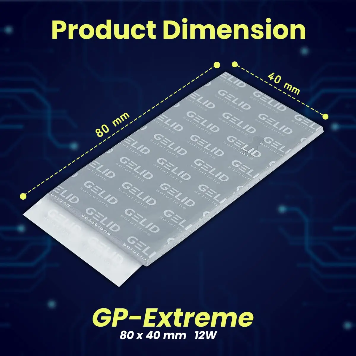 Almofada Térmica do Silicone da Dissipação de Calor da Almofada do Multi-tamanho da Placa Gráfica da Cpu Gpu de Gelid Gp-extreme12w - Imagem 4